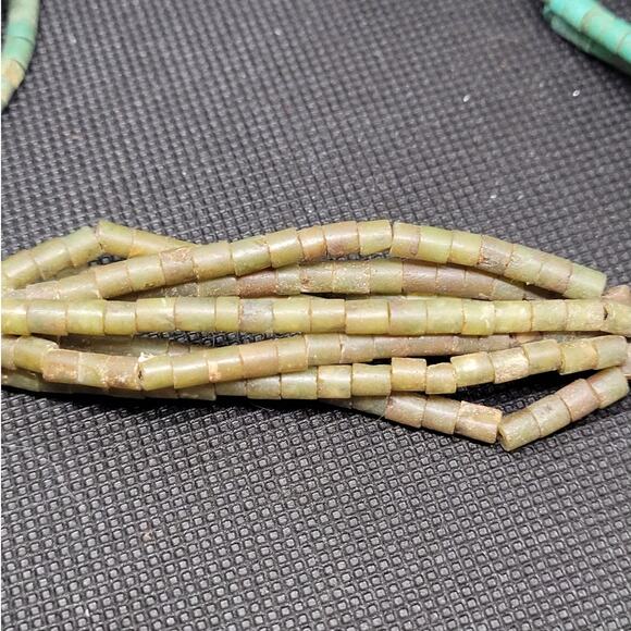 Traditional Moroccan Berber Beaded Necklace with Turquoise and‎ Coral Accents - Picture 7 of 10